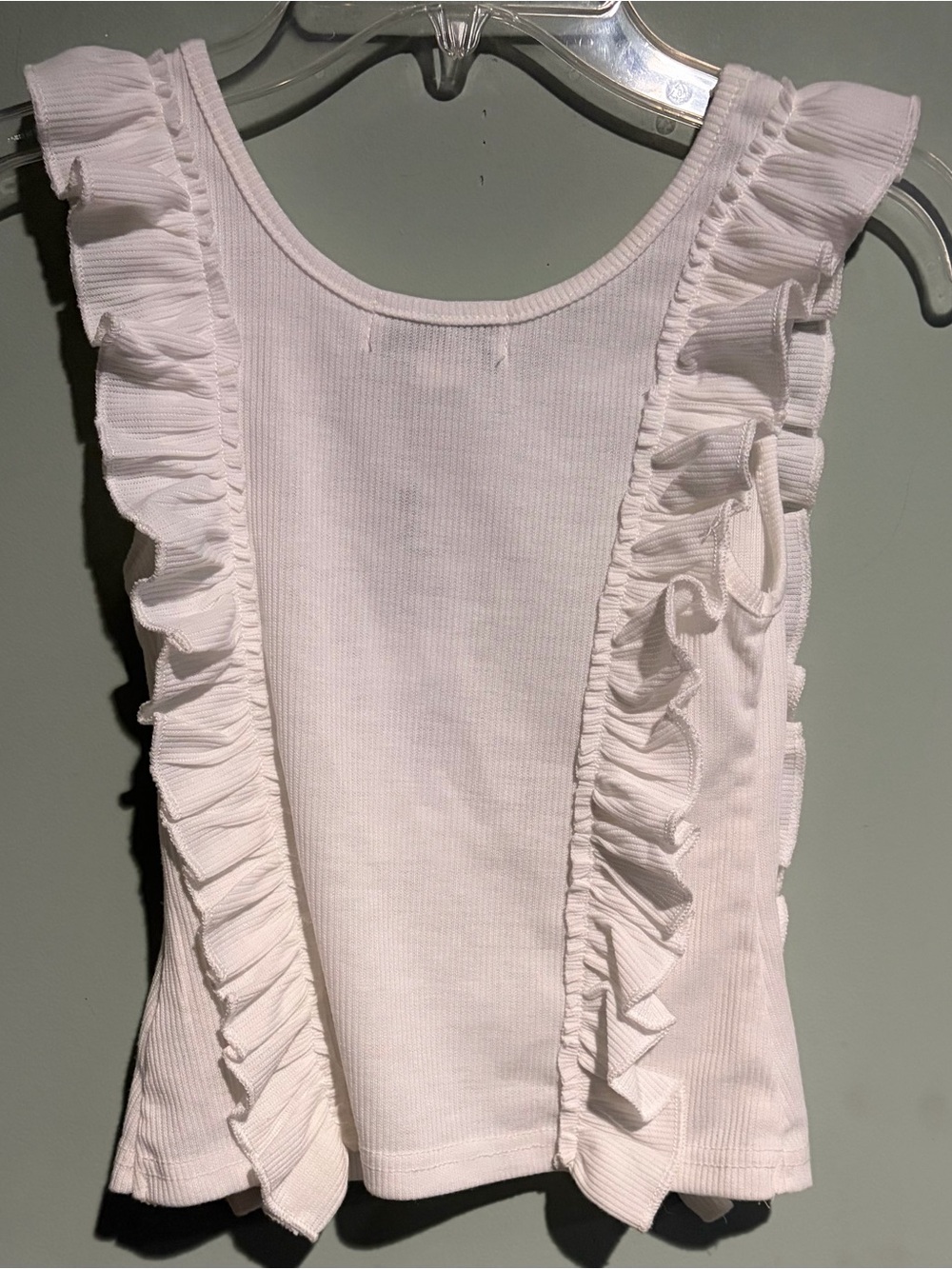 Molly Bracken Ribbed Ruffle Tank Top - Picture 2 of 6